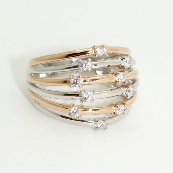 ezüst-arany gyűrű